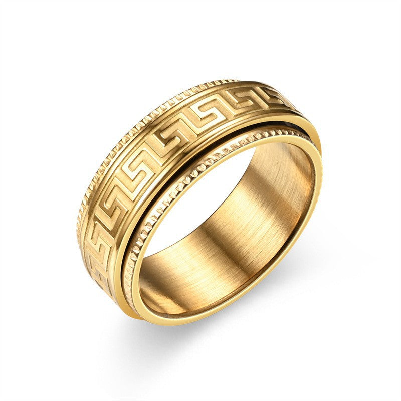 Herren Ring mit kunstvollem geometrischen Muster Shop Nory