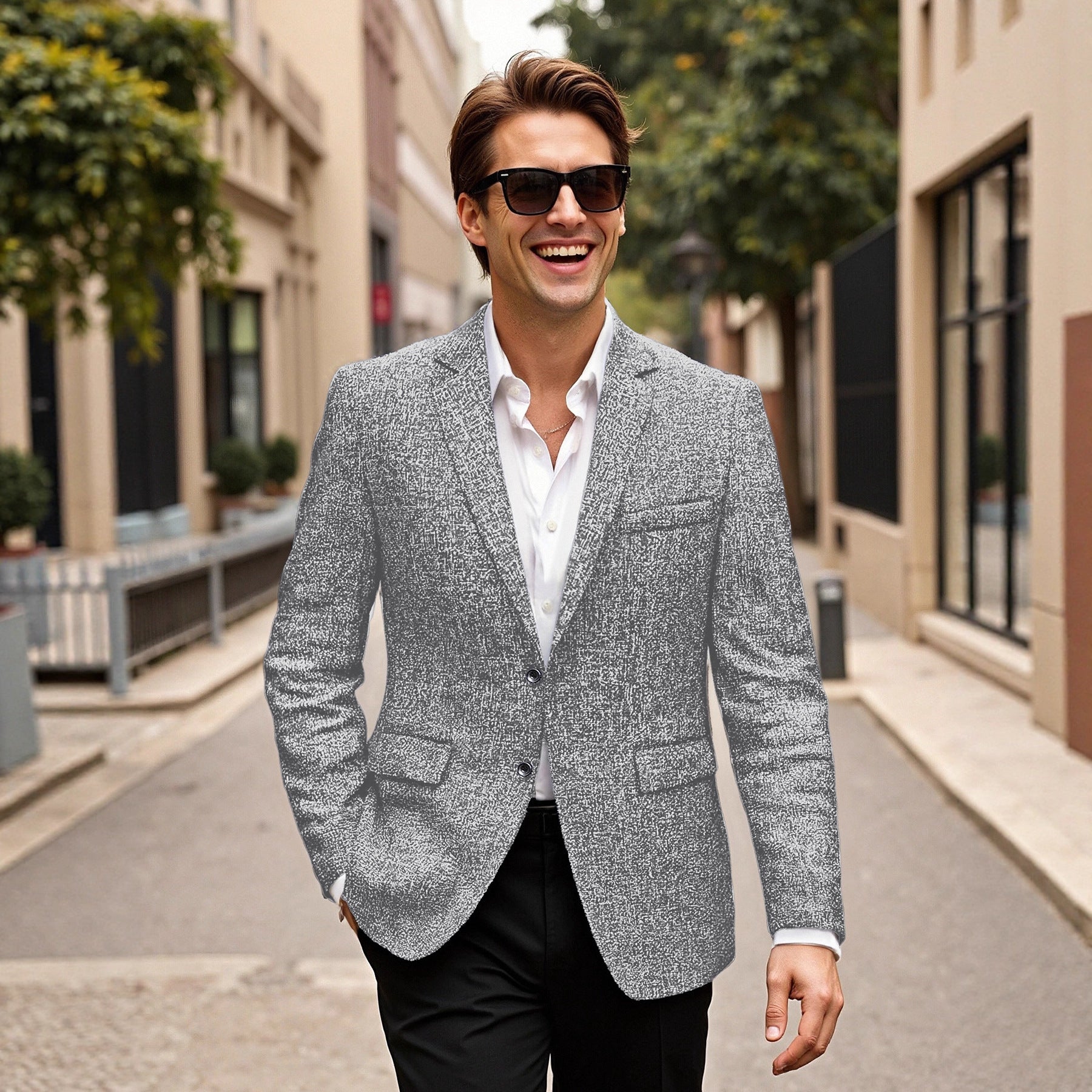 Herren eleganter Blazer aus Wolle
