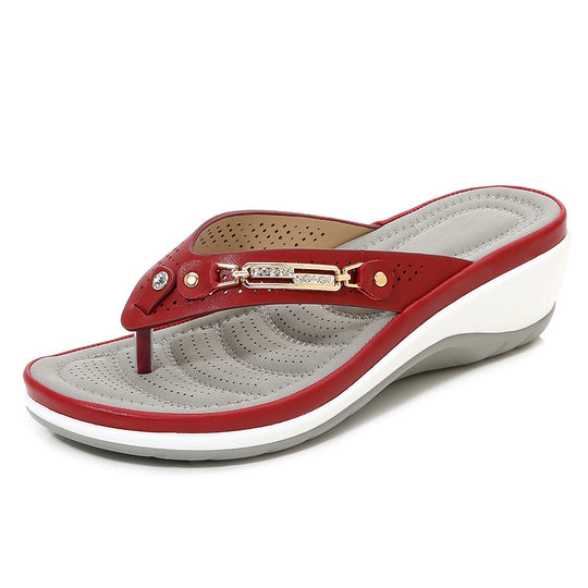 Damen Komfort-Zehentrenner mit ergonomischer Keilsohle Shop Nory