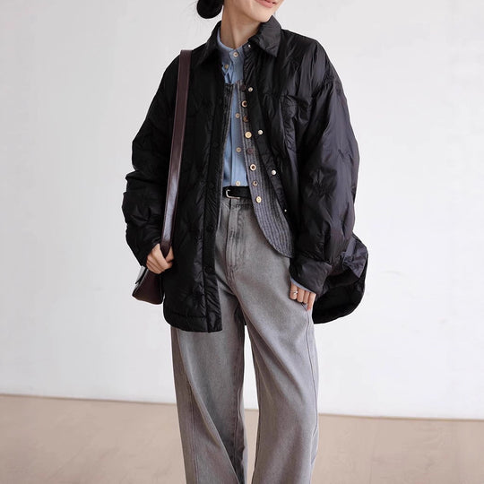 Damen elegante und gefütterte Übergangsjacke Shop Nory