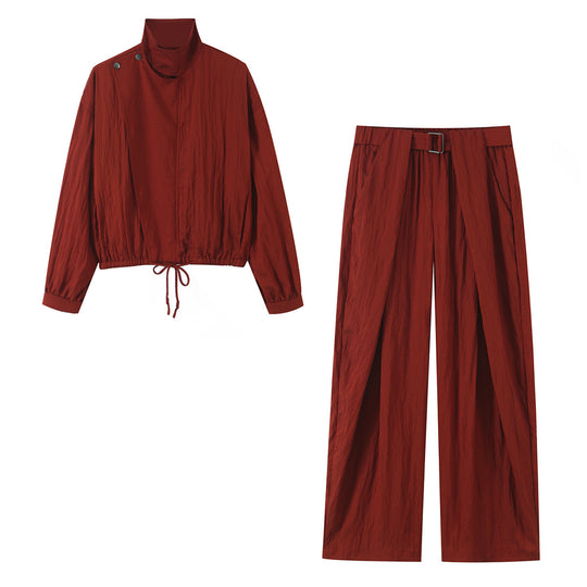 Damen Palazzo-Hose mit Wickelvorderteil und Taillengürtel Shop Nory