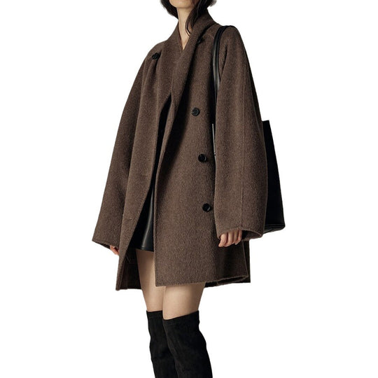 Damen Modische Oversized Wool-Mantel Shop Nory