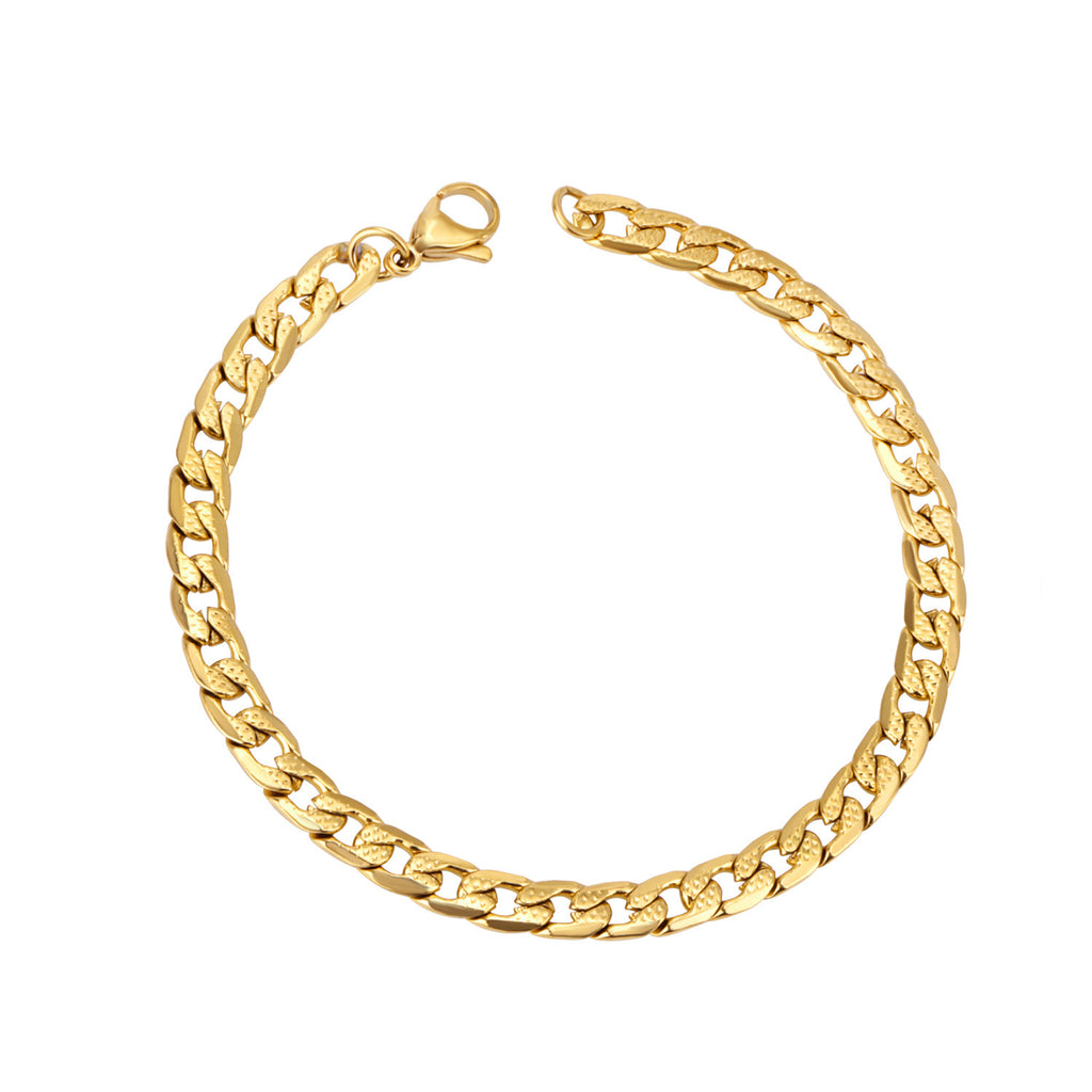 Damen Edelstahl Armband mit goldplattierten Akzenten Shop Nory