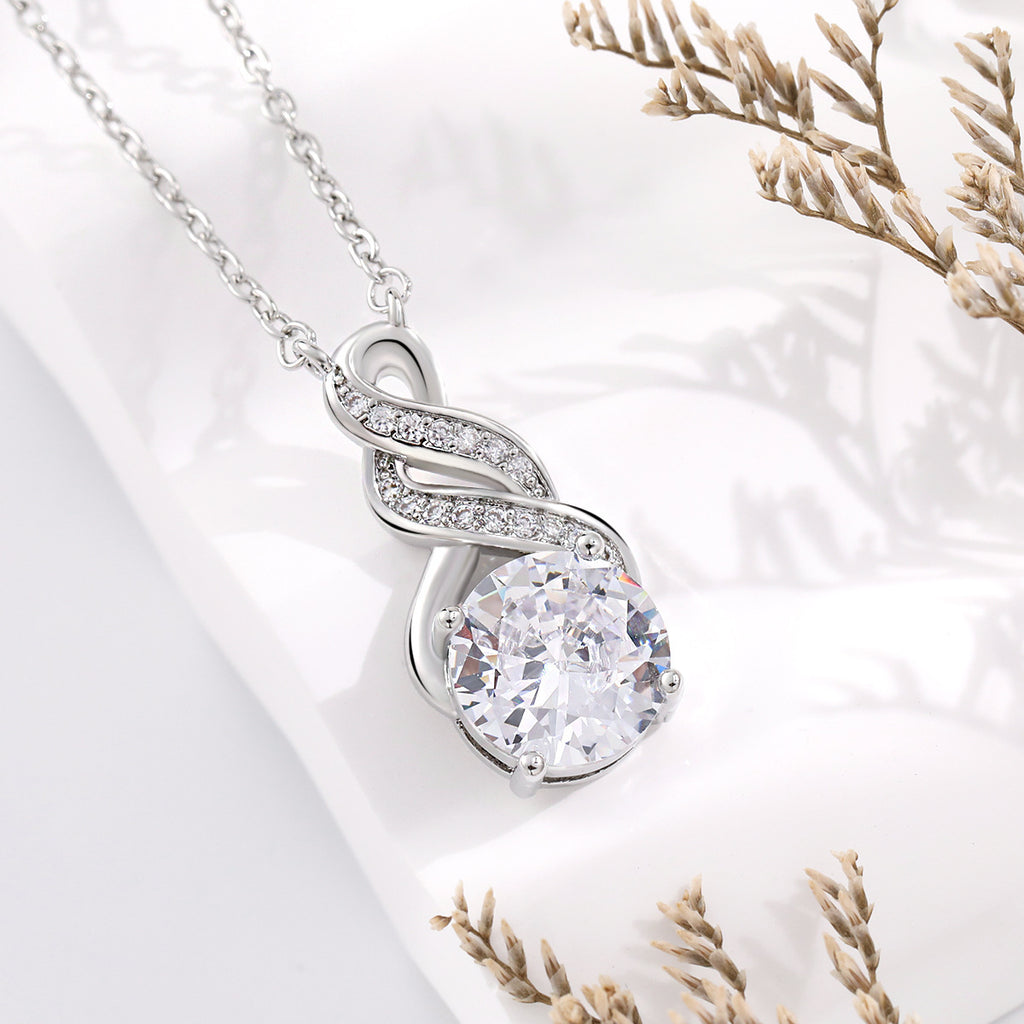 Damen elegante Ohrringe mit funkelndem Zirkon und geschwungenem Design Shop Nory