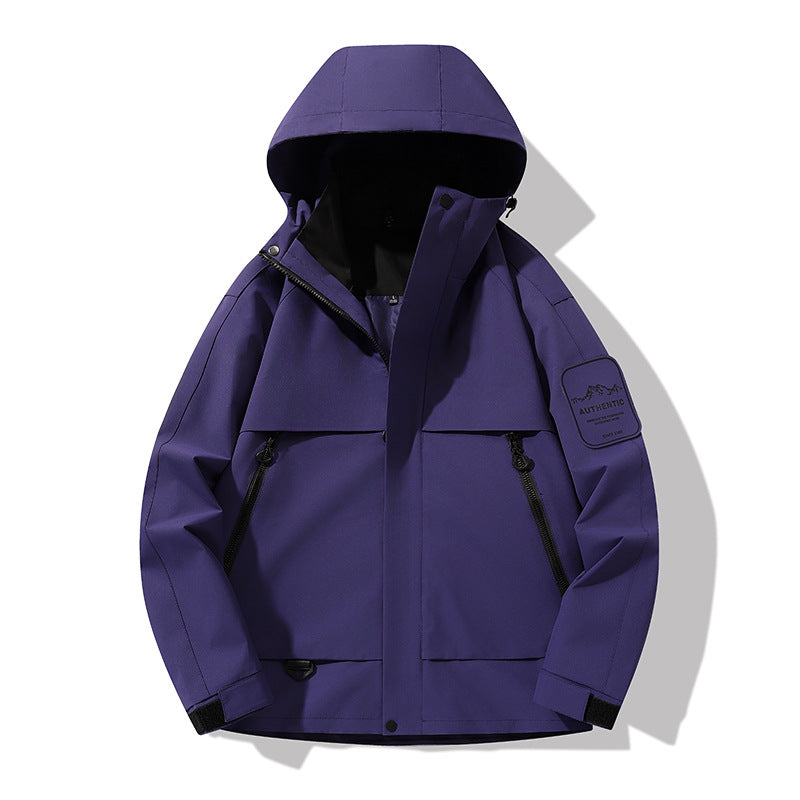 Herren multifunktionale Wasserfeste Softshell-Regenjacke mit abnehmbarer Fleece-Innenjacke Shop Nory