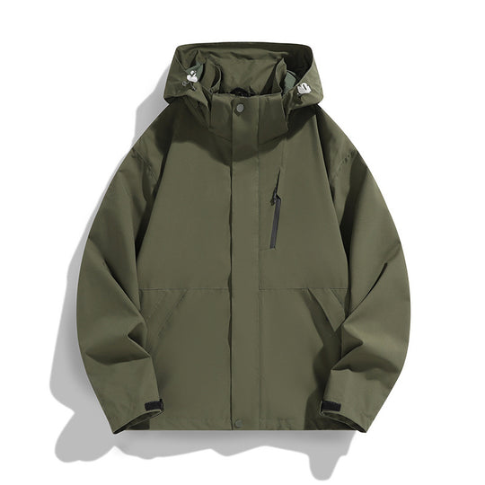 Damen Oversize Softshell-Kapuzenjacke mit Drop-Shoulder, verdeckten Reißverschlüssen und Kordelzug Shop Nory