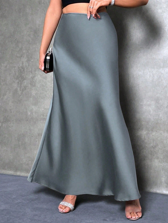 Damen Maxirock mit fließendem Schnitt und elegantem Fall