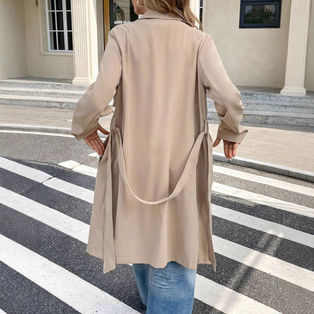 Damen Elegante Trenchcoat
