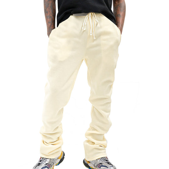 Herren Locker geschnittene Fleece-Jogginghose mit Tunnelzug, Seitentaschen & geradem Bein Shop Nory