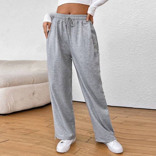 Damen weite Sweatpants mit elastischem Bund, Kordelzug und verstellbarem Saum Shop Nory