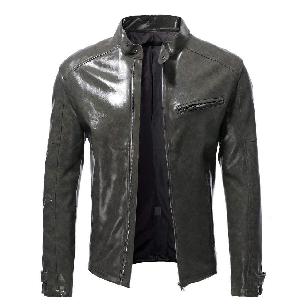 Herren Lederjacke mit hochwertigem Finish