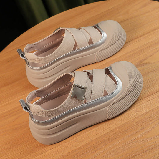 Damen Komfortable Plateau Slipper