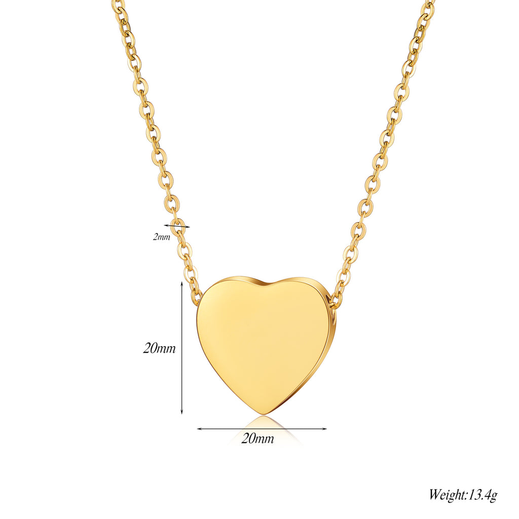 Damen Halskette mit gravierbarem Herzanhänger aus hochwertigem Edelstahl Shop Nory