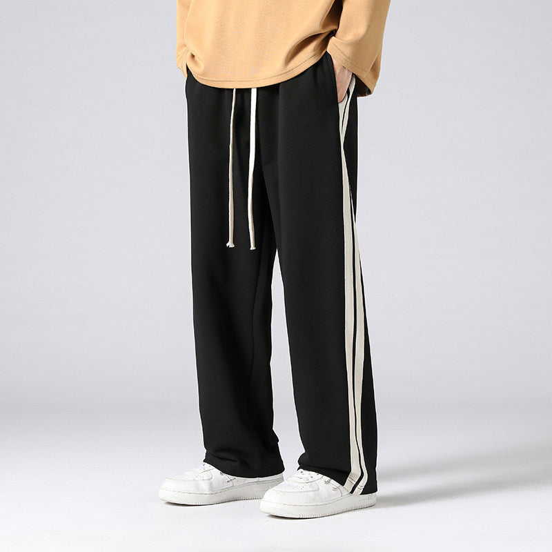 Herren Relaxed-Fit Lounge‑Hose mit markanten Seitenstreifen & verstellbarem Tunnelzug Shop Nory