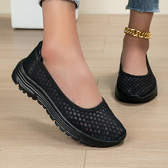 Damen Atmungsaktive Ballerinas mit rutschfester Sohle Shopnory