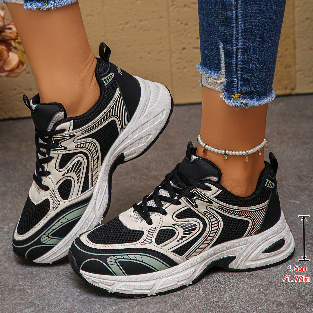 Damen Sportliche Sneakers mit atmungsaktivem Netzdesign und dämpfender Sohle