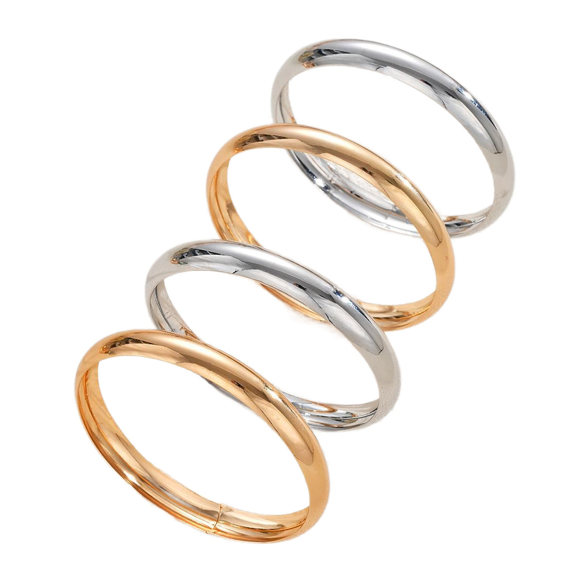Damen Armreif-Set aus fein polierten Metalllegierungen Shop Nory
