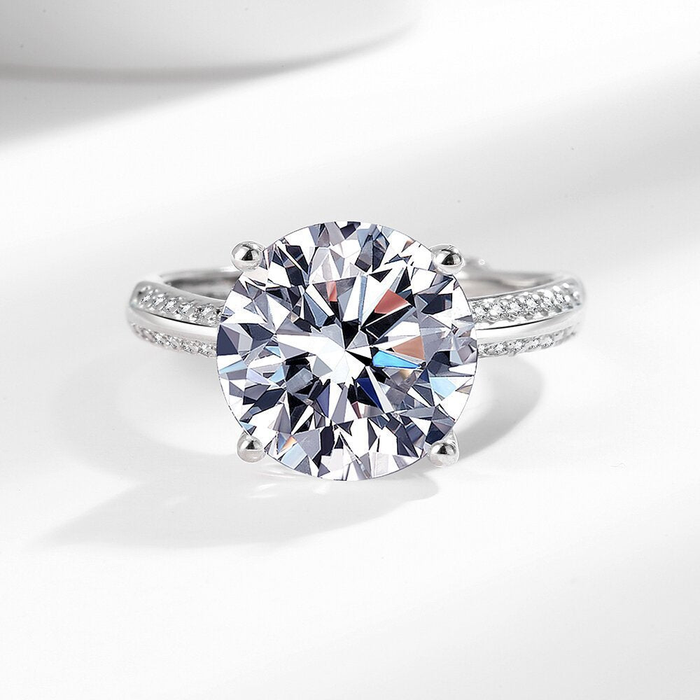 Damen Funkelnder Solitär-Ring mit exquisitem Zirkonia Shop Nory