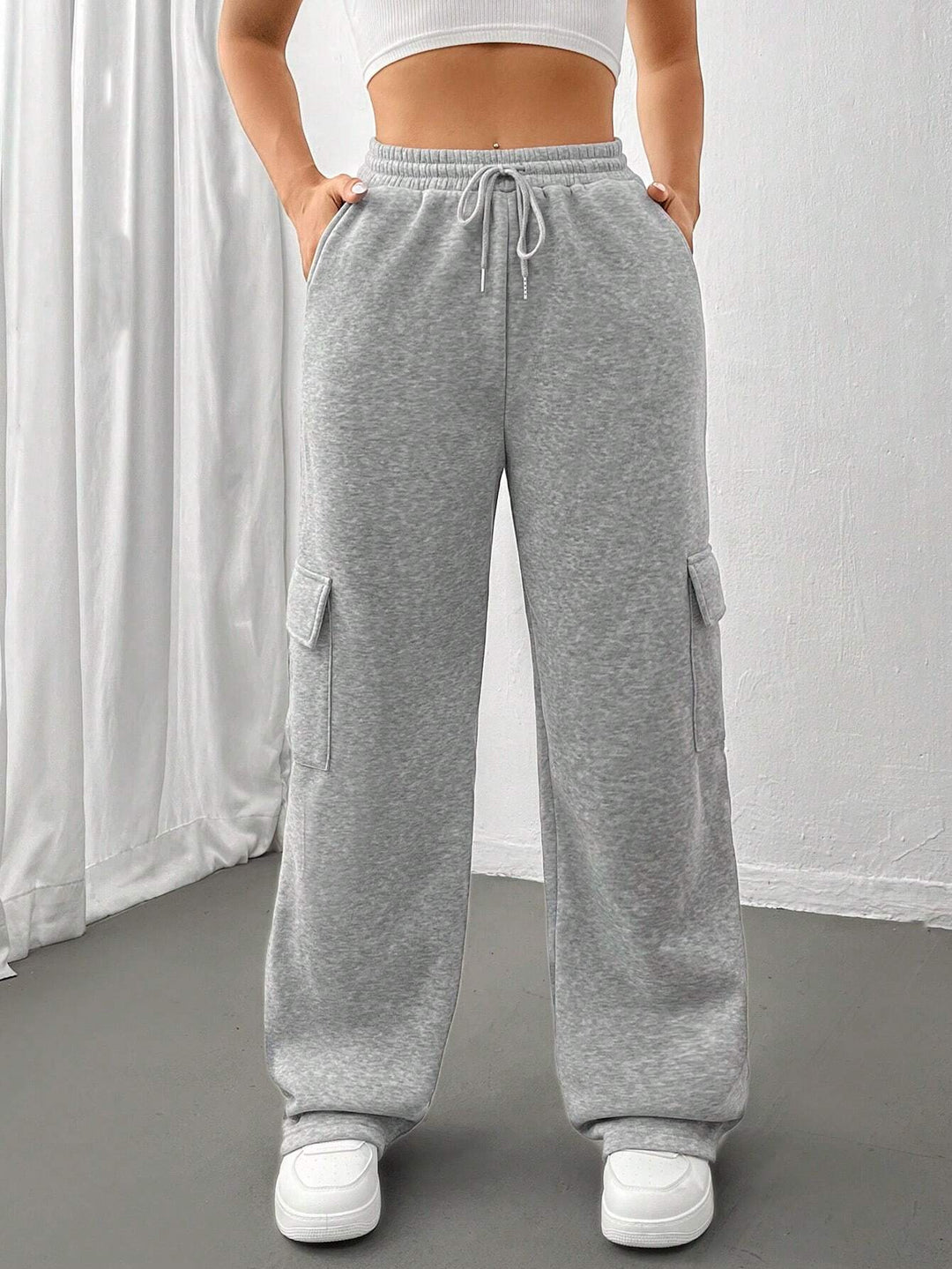 Damen Weite Cargohose im Jogger‑Stil mit Kordelzug Shop Nory
