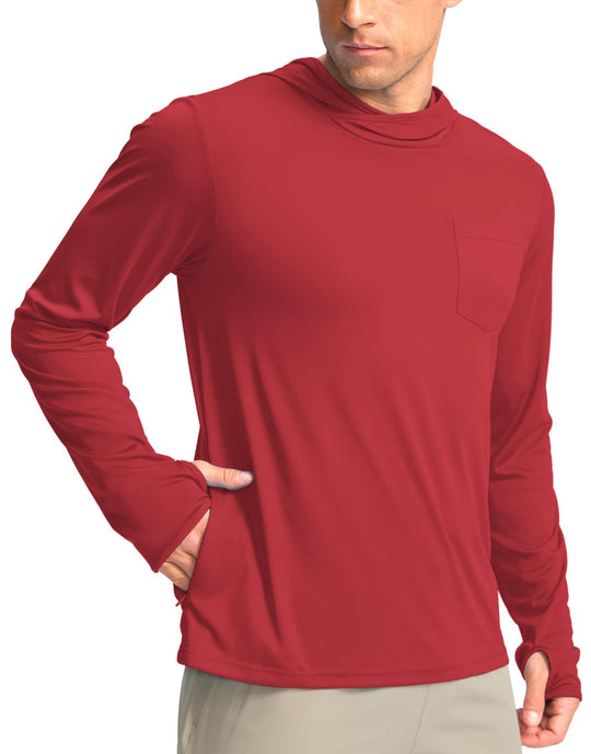 Herren Funktionsshirt mit Kapuze und Taschen
