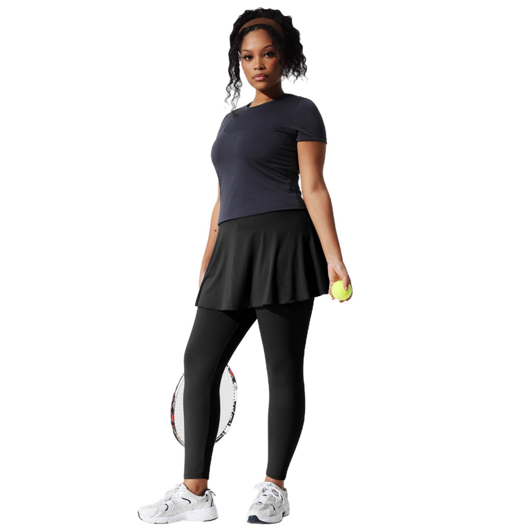 Damen Thermal-Leggings mit integriertem Sportrock und Fleece-Futter Shopy Nory