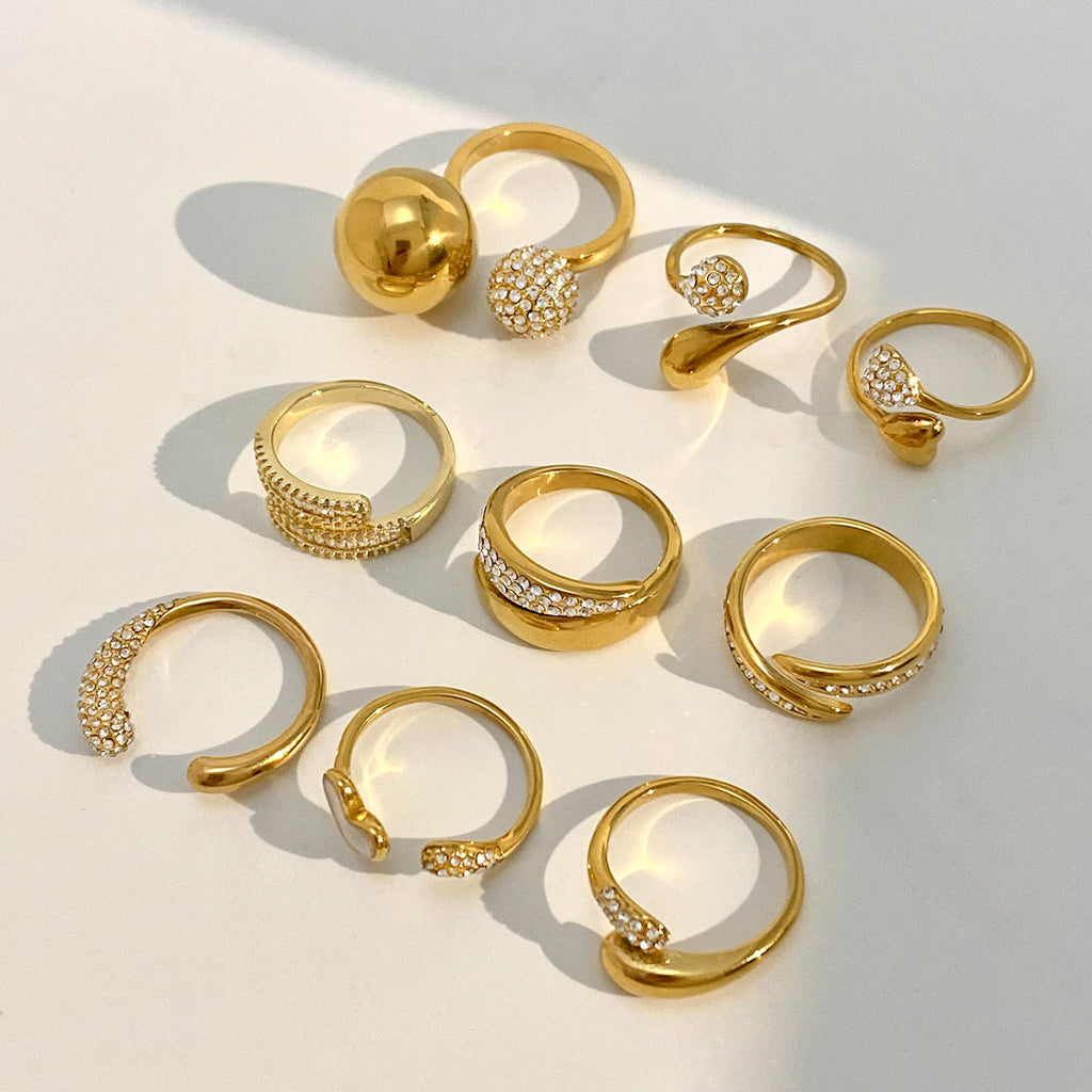 Damen Glitzernder Ring mit elegantem Design Shop Nory
