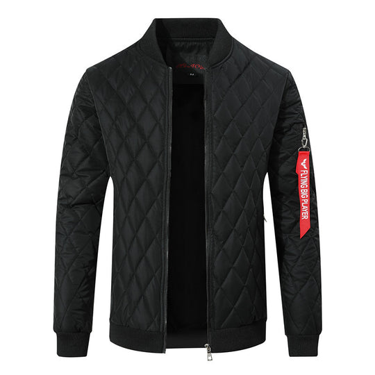 Herren Gesteppte Bomberjacke mit Diamantsteppung und Ärmeltasche Shop Nory
