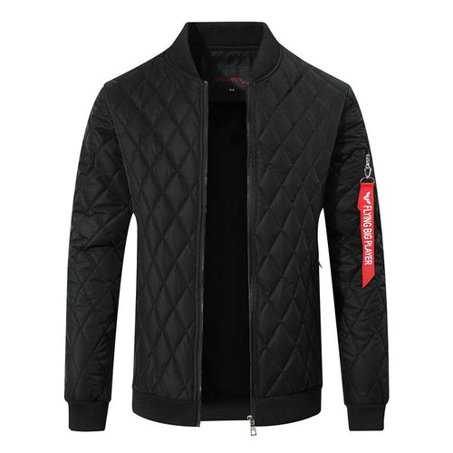 Herren Gesteppte Bomberjacke mit Diamantsteppung und Ärmeltasche Shop Nory