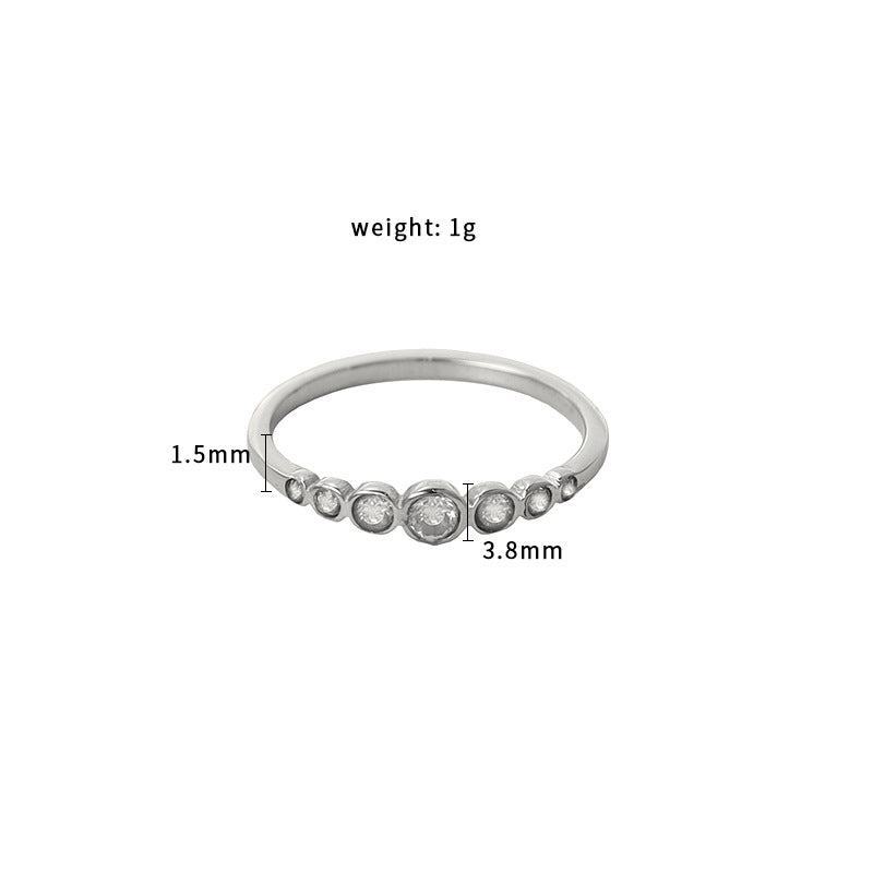 Damen Funkelnder Zirkonia Bandring mit feinem Design Shop Nory