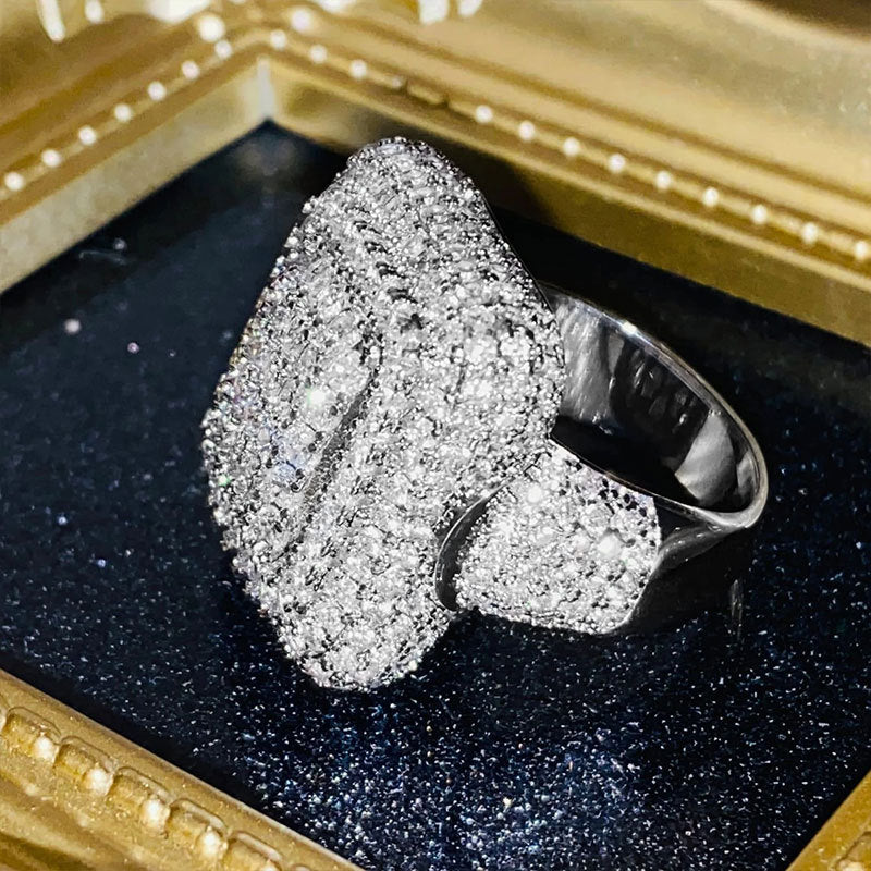Damen Funkelnder Ring mit hochwertigem Zirkonia Shop Nory
