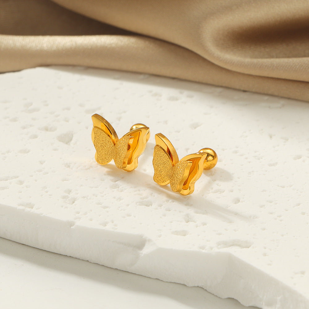 Damen Schmetterlingsdesign Ohrstecker Shop Nory