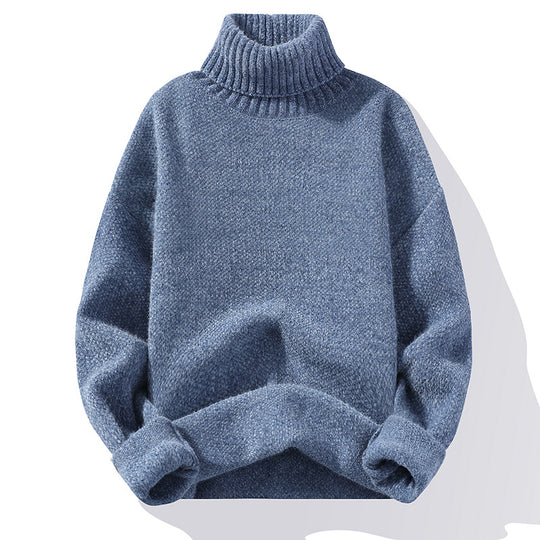 Herren Rollkragenpullover aus Bouclé-Feinstrick mit gerippten Bündchen Shop Nory
