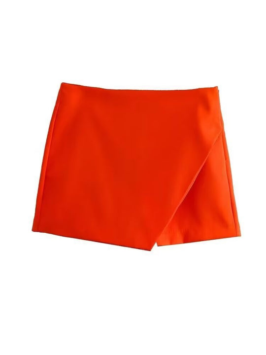 Damen modische Wickel-Shorts aus hochwertigem, elastischem Material