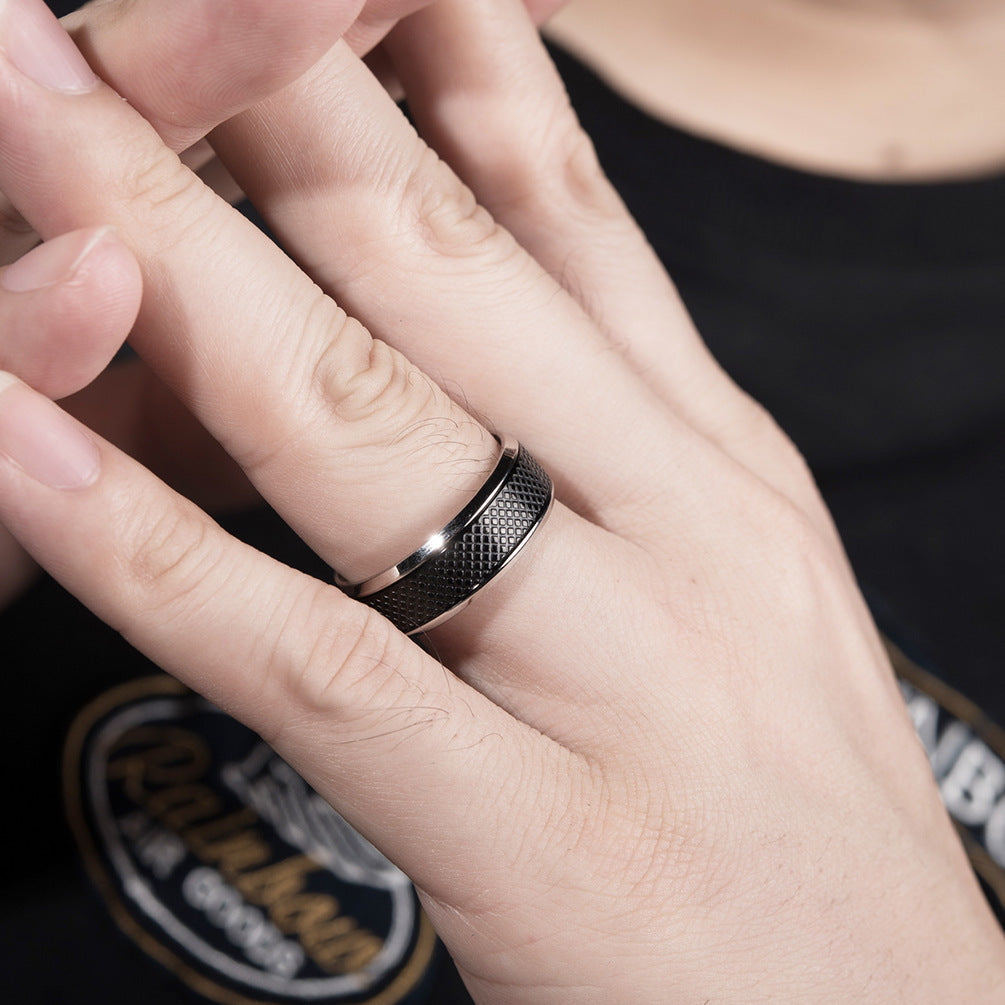 Herren Ring mit strukturiertem Design Shop Nory