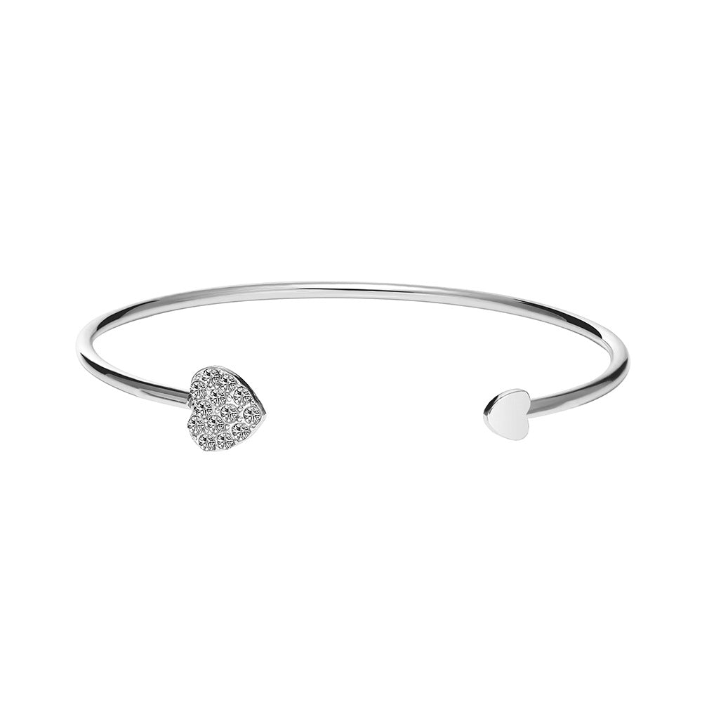 Damenarmreif mit funkelnden Herzdetails Shop Nory