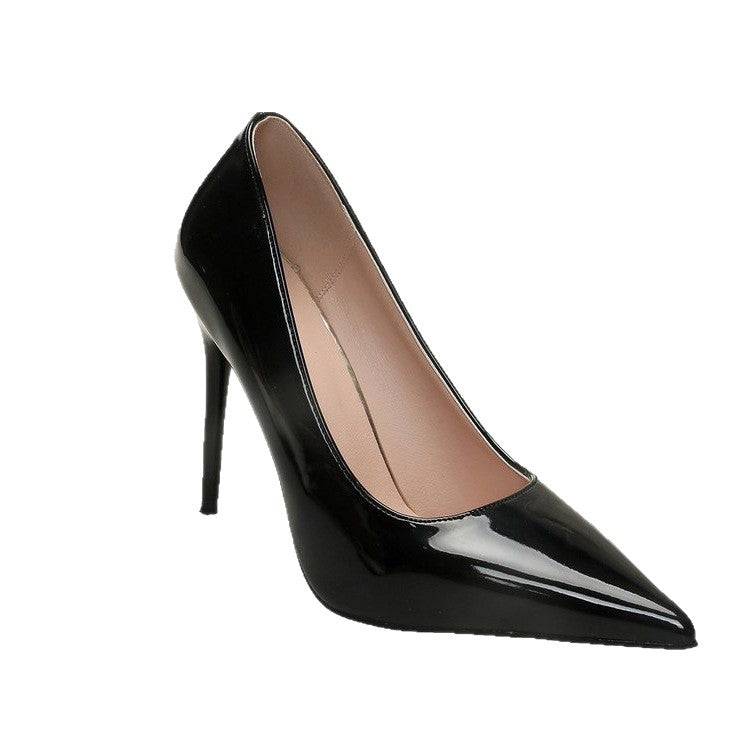 Damen elegante Stiletto-Pumps mit schmaler Zehenpartie