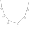 Damen Halskette mit charmanten Anhängern und feiner Gliederkette Shop Nory