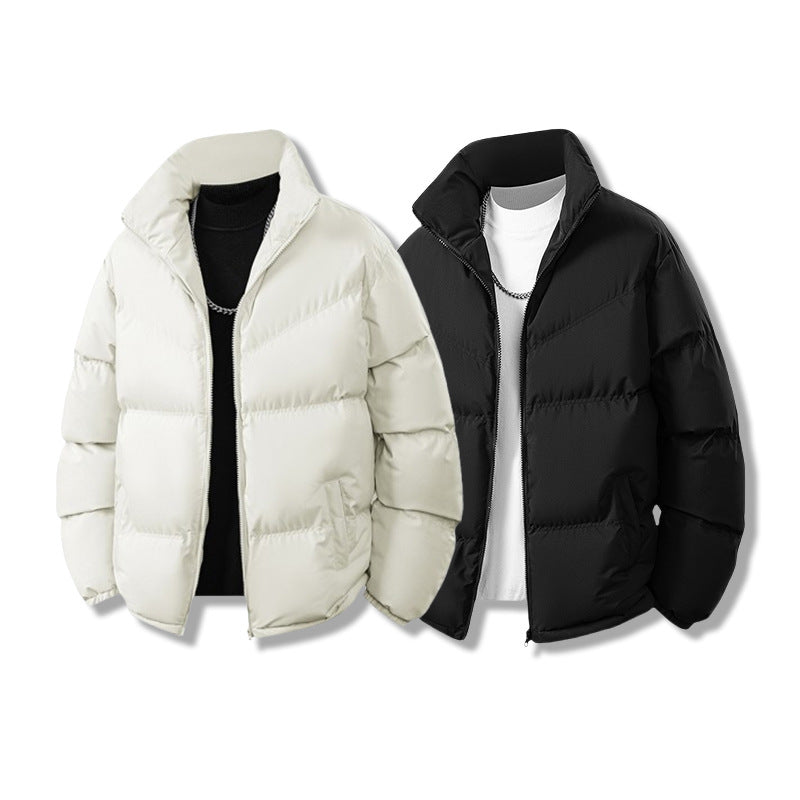 Herren Kurz gesteppte Thermo-Winterjacke mit hohem Stehkragen und winddichter Füllung Shop Nory