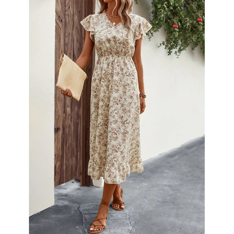 Damen Midikleid mit floralem Design Shopnory
