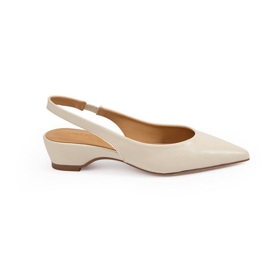 Damen Minimalistische spitze Ballerina‑Pumps mit kleinem Keilabsatz und ergonomischem Fußbett Shop Nory