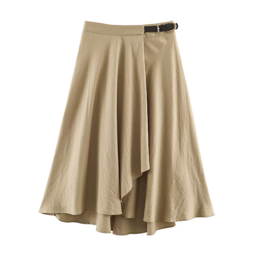 Damen Asymmetrischer Midirock mit Stufen- und High‑Low-Saum Shop Nory