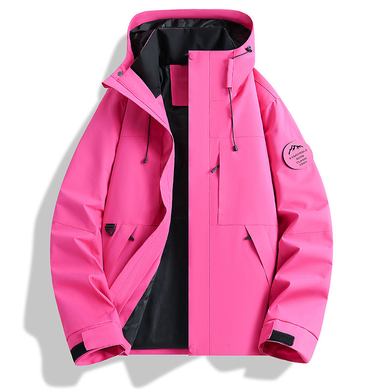 Herren Wasser- und Winddichte Softshell-Outdoorjacke mit verstellbarer Kapuze Shop Nory