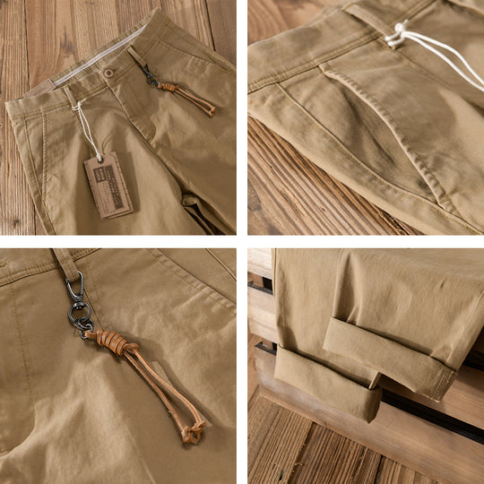 Herren Baumwoll‑Twill Chino im Relaxed‑Tapered Schnitt mit Kordelzugbund und aufgesetzten Taschen Shop Nory