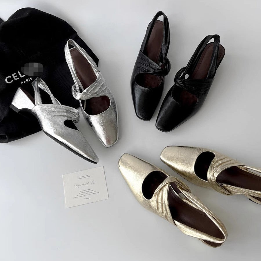 Damen Elegante spitze Pumps mit feinem Riemendesign Shopnory