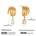 Damen Ohrhänger mit exquisite Ohrspiralen und funkelndem Zirkonia Shop Nory