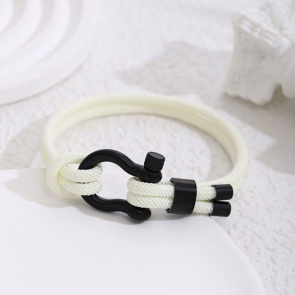 Herrenarmband aus geflochtenem Paracord mit stylischem Metallverschluss Shop Nory