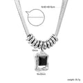 Damen Halskette mit modernem, geometrischem Anhänger und verstellbarem Design Shop Nory