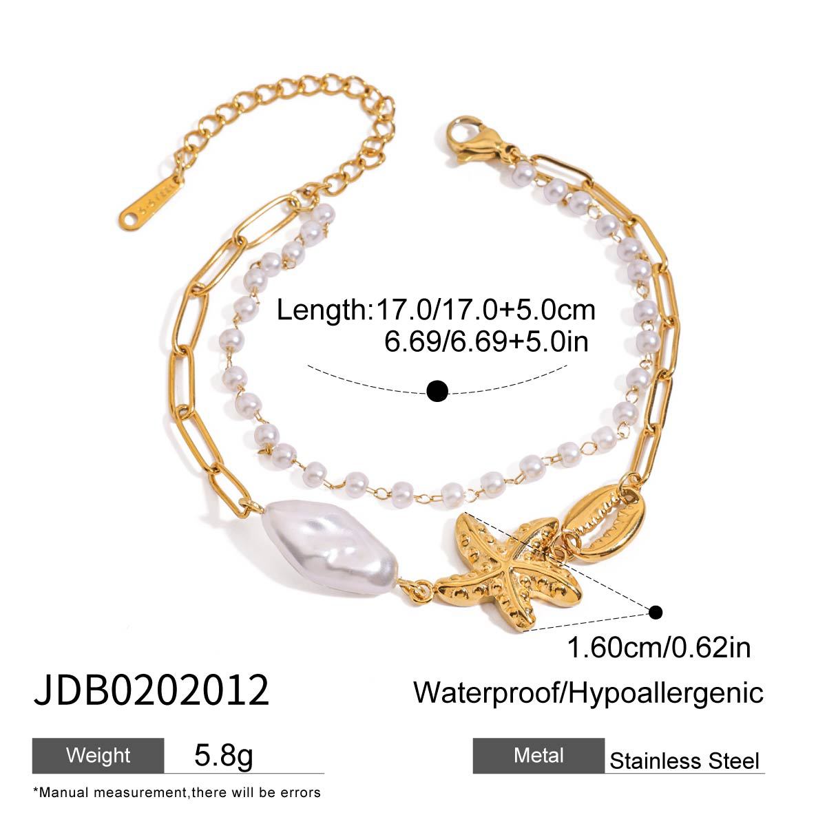Damen Fußkettchen mit maritimen Charms und hypoallergenem Edelstahl Shop Nory