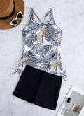 Damen Tankini-Set mit floralem Oberteil und bequemen Shorts