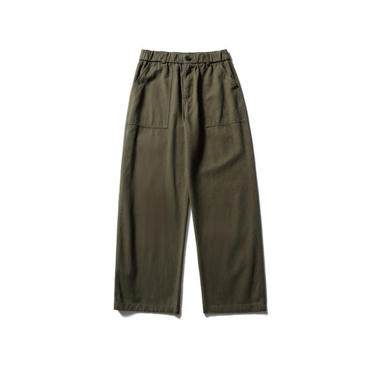Damen Weite Utility-Cargohose mit elastischem Bund und aufgesetzten Fronttaschen Shop Nory